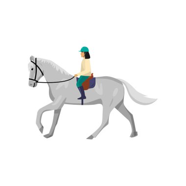 Kadın ve beyaz arka plan üzerinde izole gri ATI