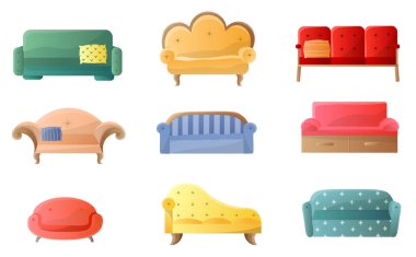 Beyaz şık ve rahat koltukta topluluğu