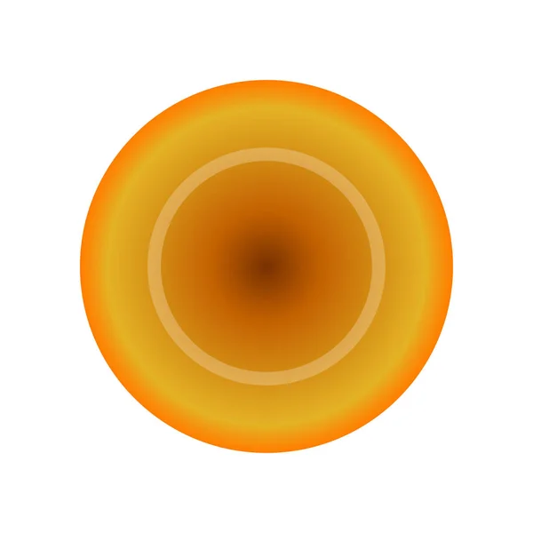 Geschnittener Ring aus orangefarbener frischer Karotte isoliert auf weißem Hintergrund — Stockvektor