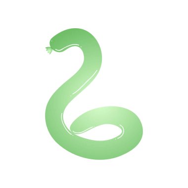 Beyaz arka plan üzerinde izole klasik balon yılan