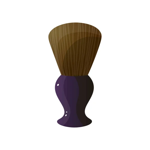 Barbier brosse à raser icône simple isolé sur fond blanc — Image vectorielle