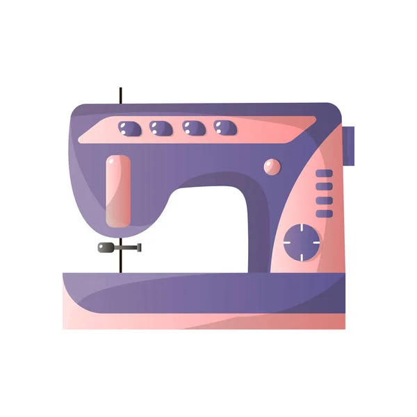 Сучасні швейні машини з різними варіантами ізольовані на білому тлі — стоковий вектор
