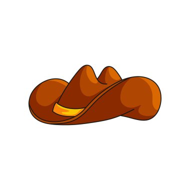 Beyaz arka plan üzerinde izole kadın ekledi kovboy şapkası vahşi batı sembolü