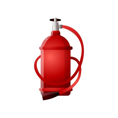 Sıradışı kırmızı yangın söndürücüler. Yangın söndürme yangın güvenliği için.