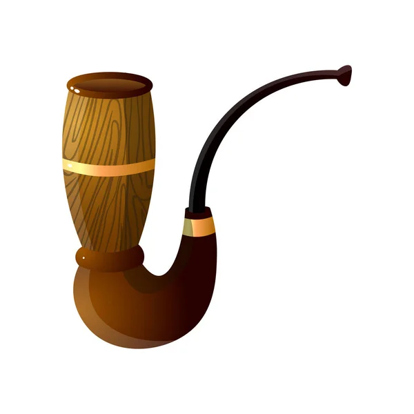 Lusso legno fumante tubo regalo per vero uomo — Vettoriale Stock
