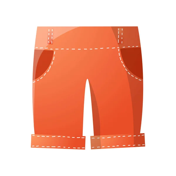 Rode leuke trendy shorts voor zomer golfspel — Stockvector