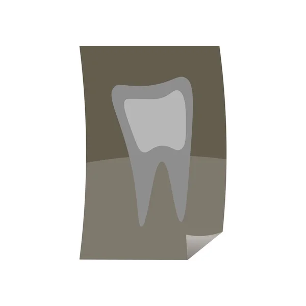 Frisse röntgenfoto van gezond of ziek tand voor medische — Stockvector