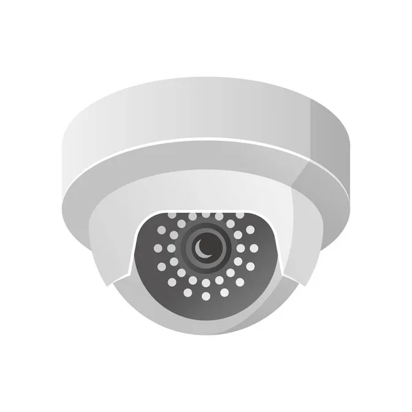 Indoor Security camera met IR-technologie voor Bank interieur — Stockvector