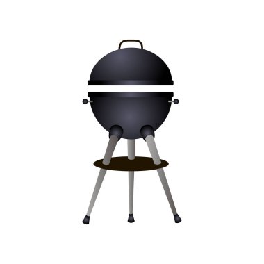 Tripod bacaklar üzerinde Amerikan yuvarlak kömür çelik ızgara