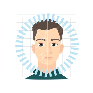 Poligonal tkan elemanı ile modern yüz tanıma sistemi