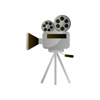 Film üretimi veya şehir sineması için retro makaralı kamera