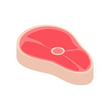 Çiğ et biftek parçası, ev günü ızgara için hazır