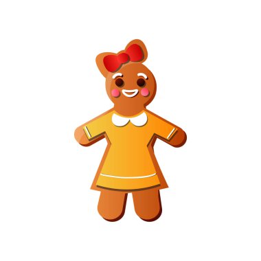 Sarı elbise ve kırmızı yay sevimli gülümseyen zencefilli kadın