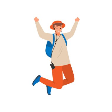 Dans modern öğrenci çocuk, turuncu pantolon, atlamak