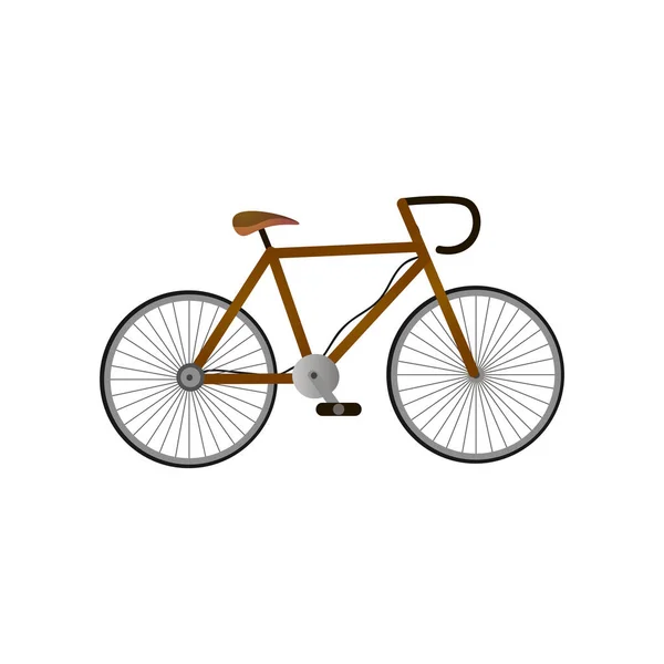 Bicicleta esportiva vintage velha com alça de chifre e assento — Vetor de Stock
