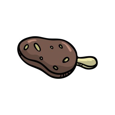 Taze temiz fındık ile lezzetli çikolatalı dondurma