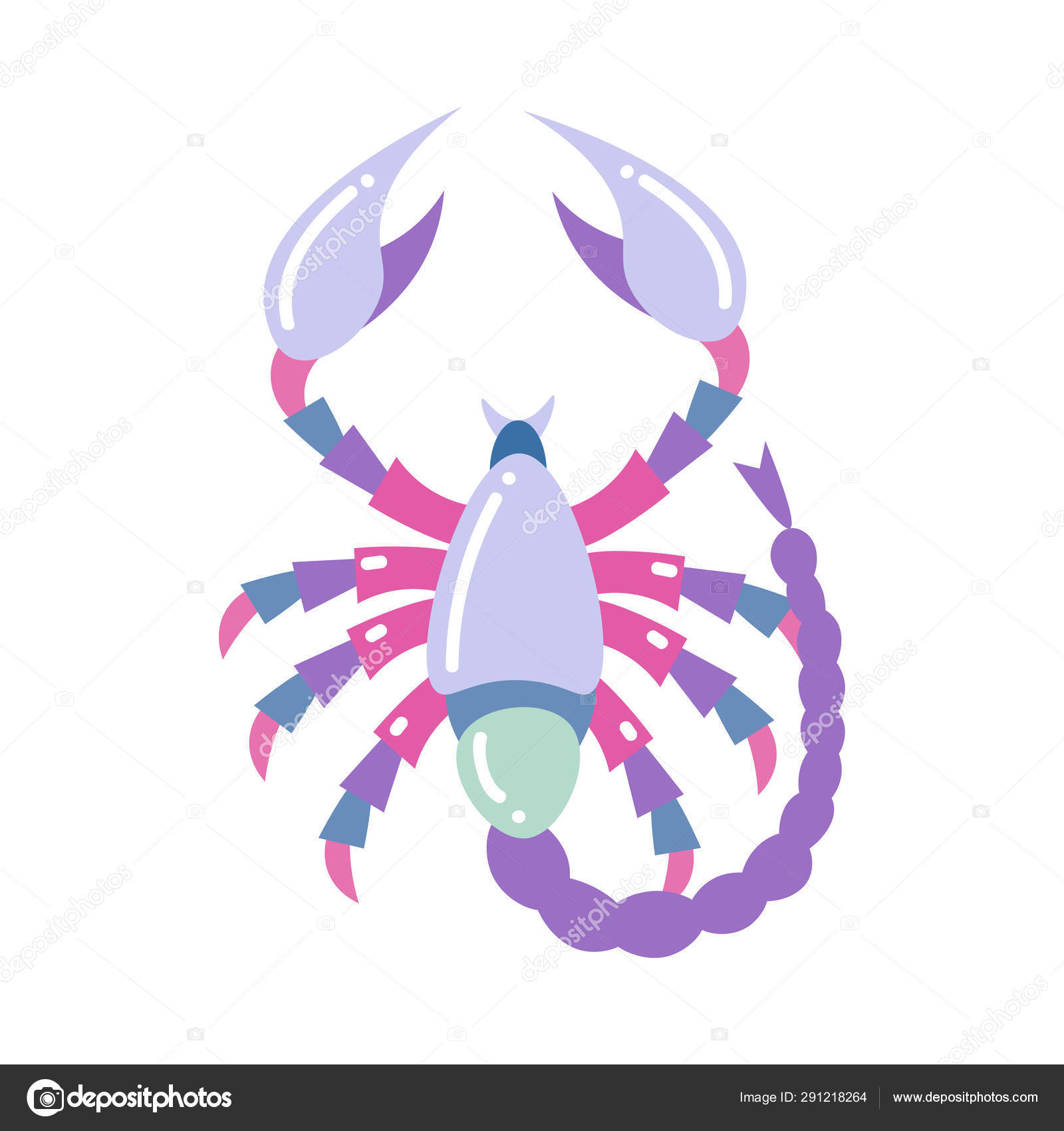 Farbenfrohes Skorpion Tierkreiszeichen Modernes Design Vektorgrafik Lizenzfreie Grafiken C Greenpic Studio 291218264 Depositphotos