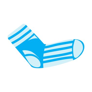 Gökyüzü mavi çizgili tekstil çorap, modern tasarım