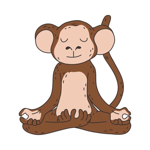 Funny brown monkey sit Vector Art Stock Images | Depositphotos Funny brown monkey sit Vector Art Stock Images | Depositphotos