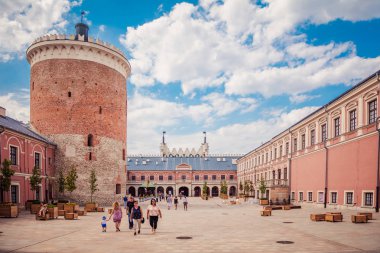 Lublin, Polonya - 19 Ağustos 2017: Castle, Lublin, Polonya