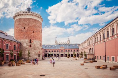 Lublin, Polonya - 19 Ağustos 2017: Castle, Lublin, Polonya