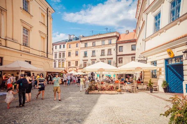 Lublin Polonia Agosto 2017 Calle Lublin Polonia — Foto de Stock