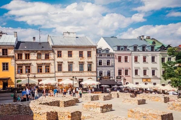 Lublin Polonya Ağustos 2017 Street Lublin Polonya — Stok fotoğraf