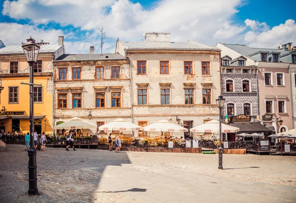 Lublin Polonia Agosto 2017 Calle Lublin Polonia —  Fotos de Stock