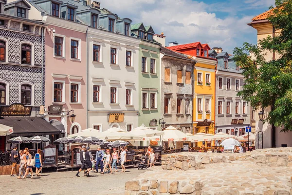 Lublin Polonia Agosto 2017 Calle Lublin Polonia — Foto de Stock