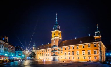 gece Varşova Royal castle