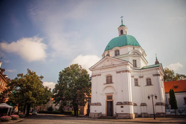Varsóvia Polônia Agosto 2017 Igreja São Kazimierz Varsóvia Polônia — Fotografia de Stock