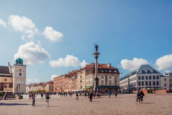 Varsóvia Polónia Agosto 2017 Praça Mercado Varsóvia Polónia — Fotografia de Stock