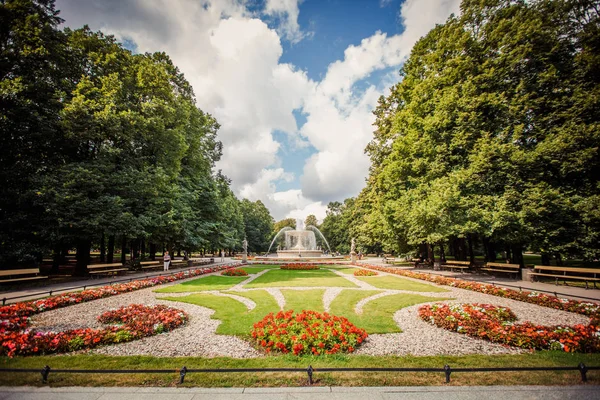 Jardín Sajón Varsovia Polonia — Foto de Stock