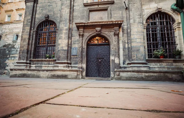 Closeup Dormition Church Lviv Ukraine — Stock Photo, Image