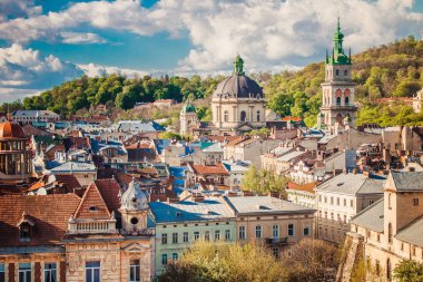 Lviv panoramik görünüm, Ukrayna