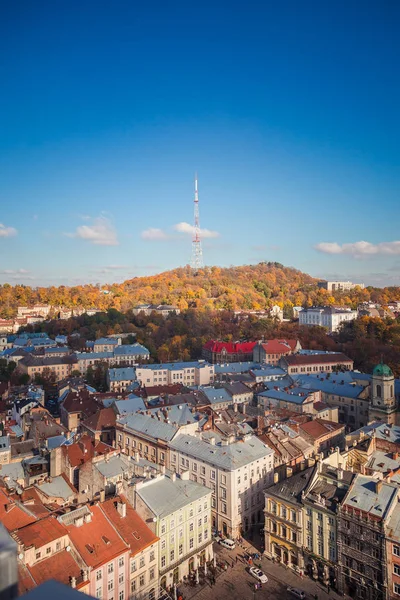 Lviv panoramik görünüm, Ukrayna