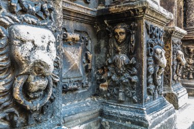 Lviv, Ukrayna - 16 Haziran 2018: Lviv Boim Closeup Şapel