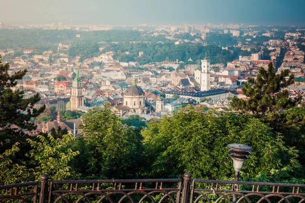 Yüksek Kaleden Lviv 'in panoramik görüntüsü
