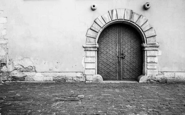 Крупный План Старинной Двери — стоковое фото