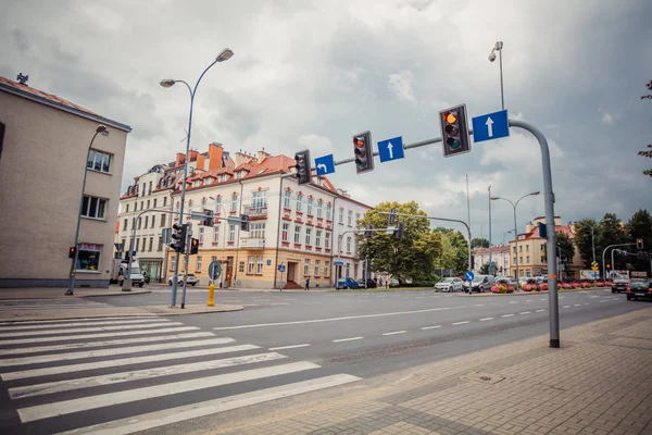 Rzeszow Straße Polen — Stockfoto