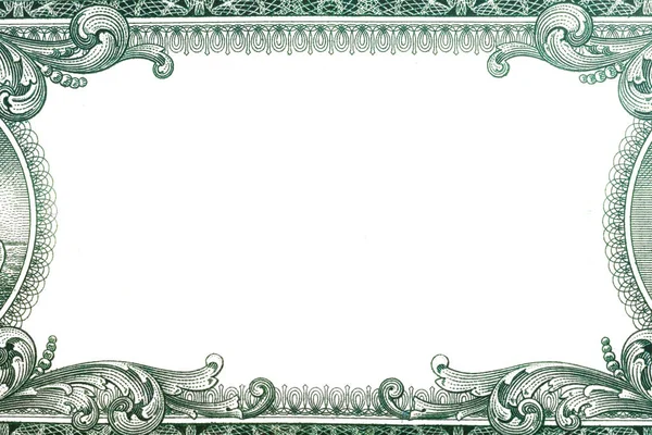 Dollar Border Empty Middle Area — Stock Photo, Image