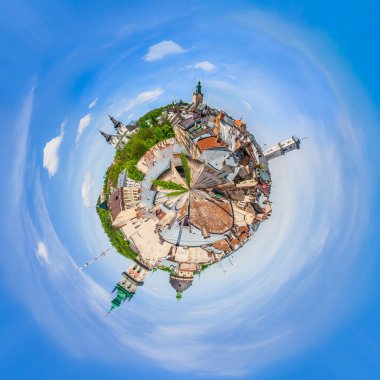 Lviv minyatür gezegen. 360 derece görüntü