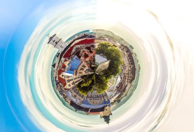 Lviv minyatür gezegen. 360 derece görüntü