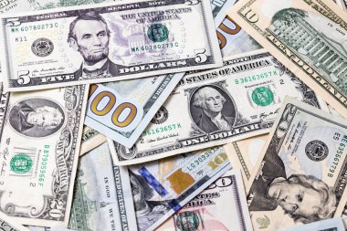 Dolar banknotları arka plan, model