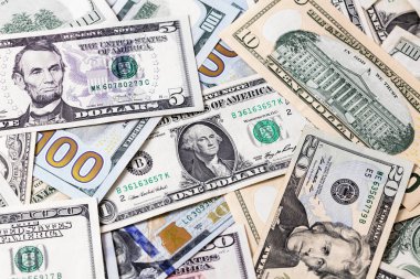Dolar banknotları arka plan, model