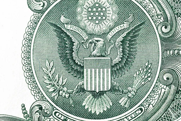 1 dolarlık banknotun arkası.