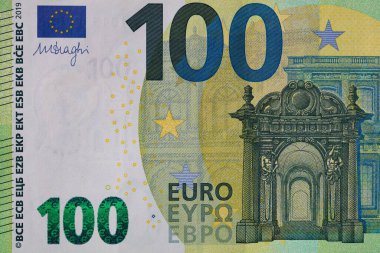 100 euro banknot closeup