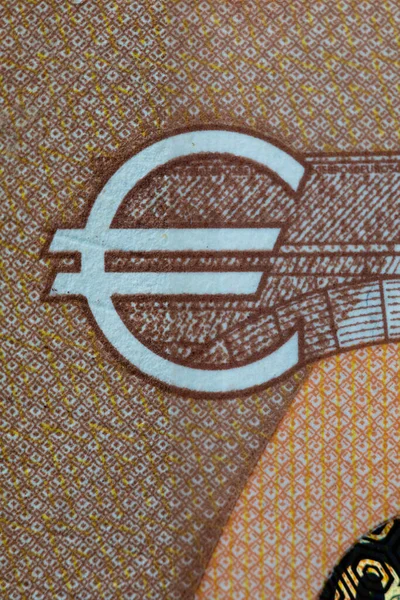 Closeup Των Χαρτονομισμάτων Των Ευρώ — Φωτογραφία Αρχείου