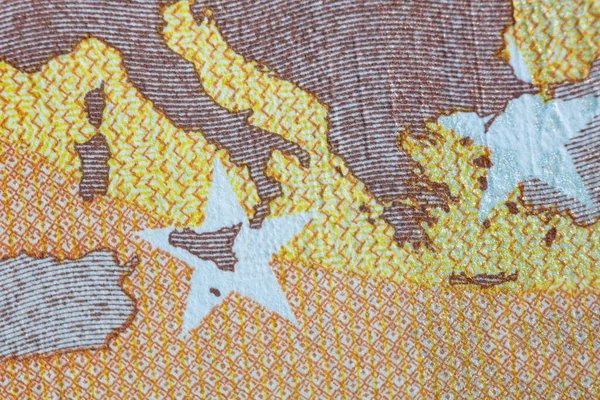 Euro Banknot Closeup — Stok fotoğraf