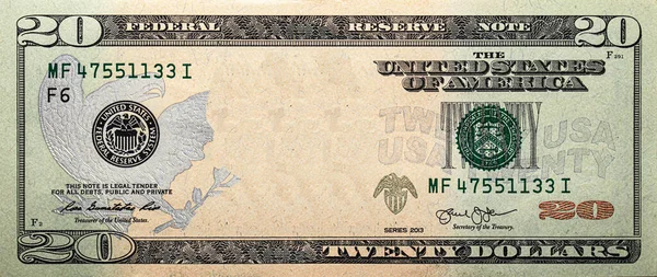 Dollar Bill Empty Middle Area — Stock Photo, Image